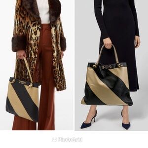 Gucci Zumi Striped Tote